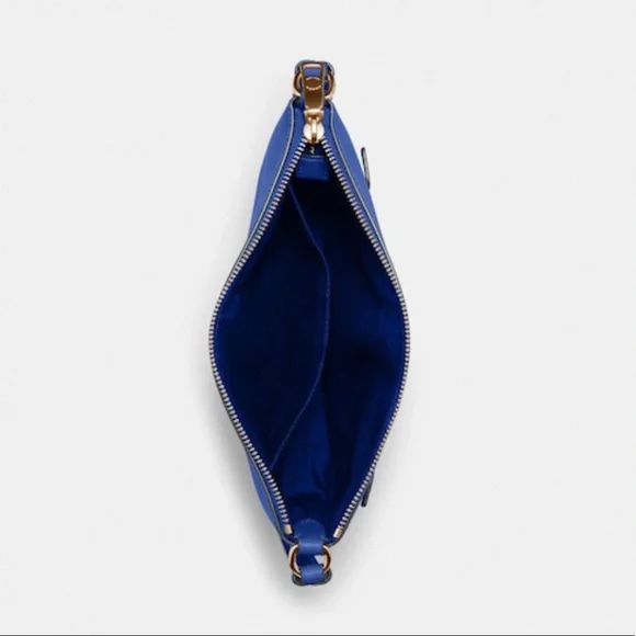 Coach Rowan File Bag Crossbody Gold/Sport Blue - Picture 3 of 4